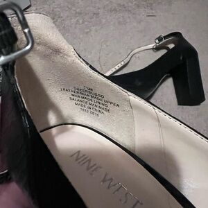 Nine West Black Heels Elegant Block Style